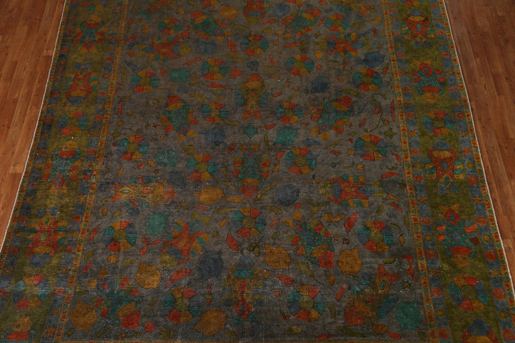 Over-Dyed Tabriz Persian Area Rug 10x13