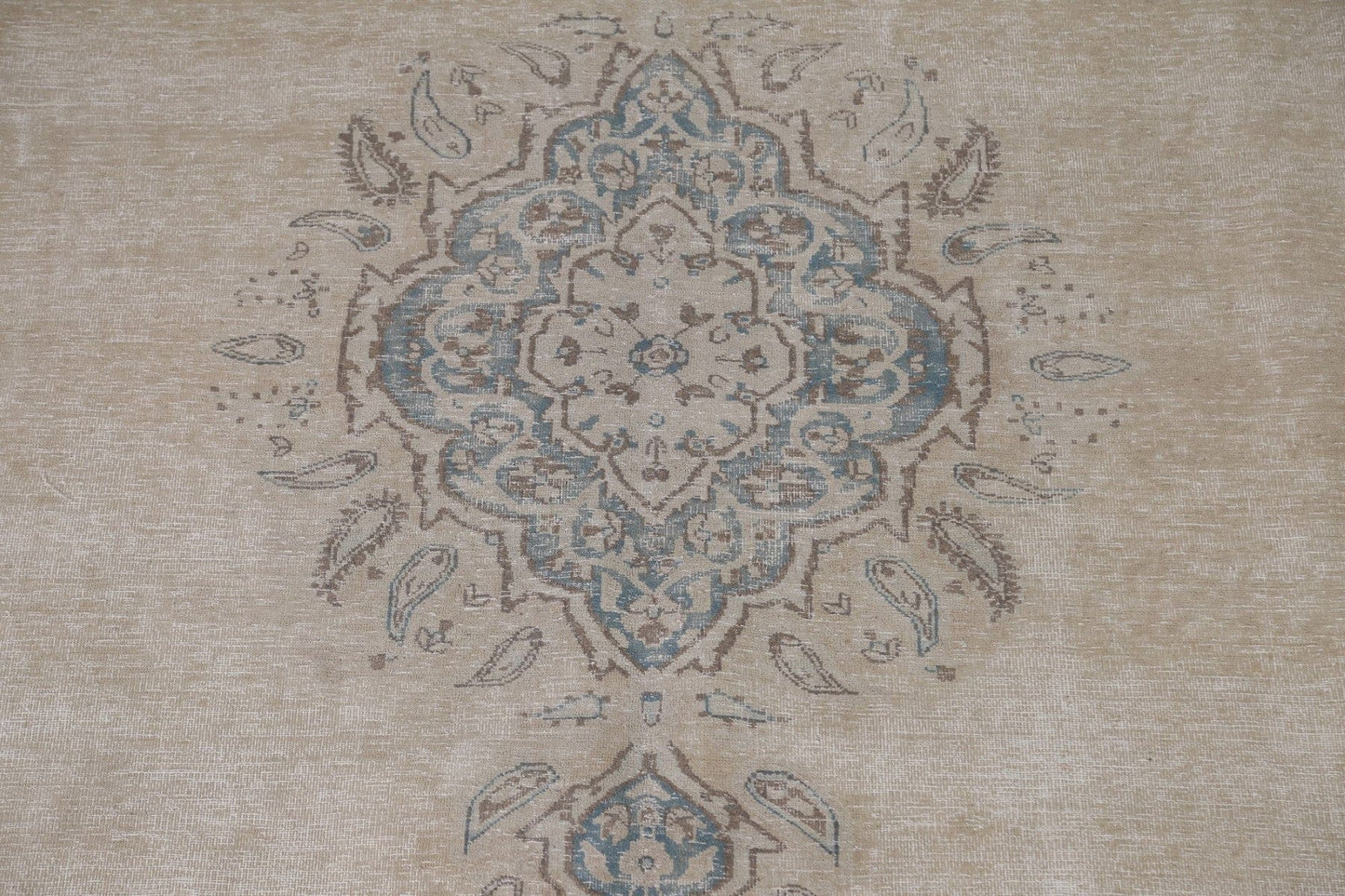 Distressed Kerman Persian Area Rug 9x12