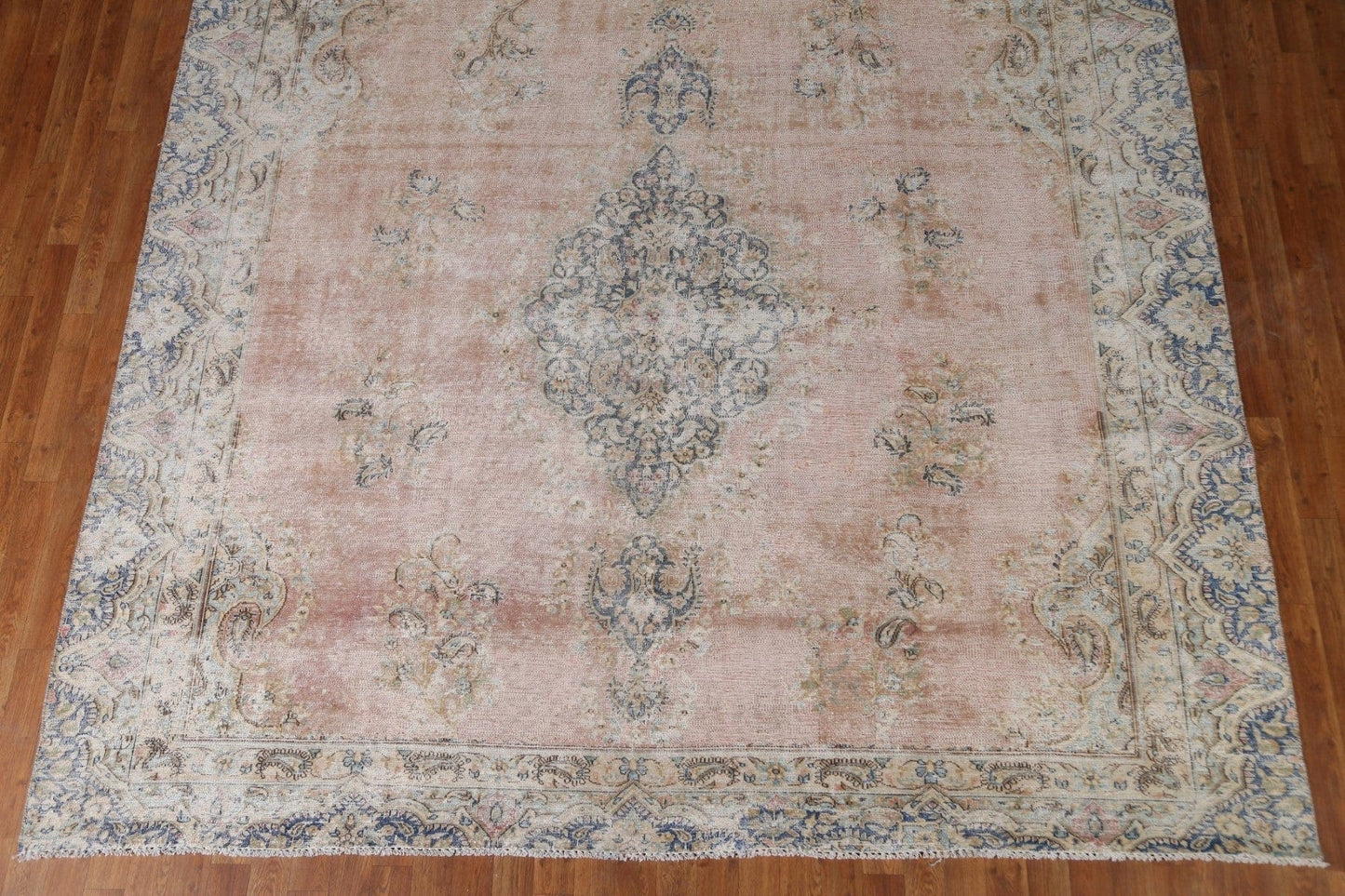 Distressed Kerman Persian Area Rug 9x10