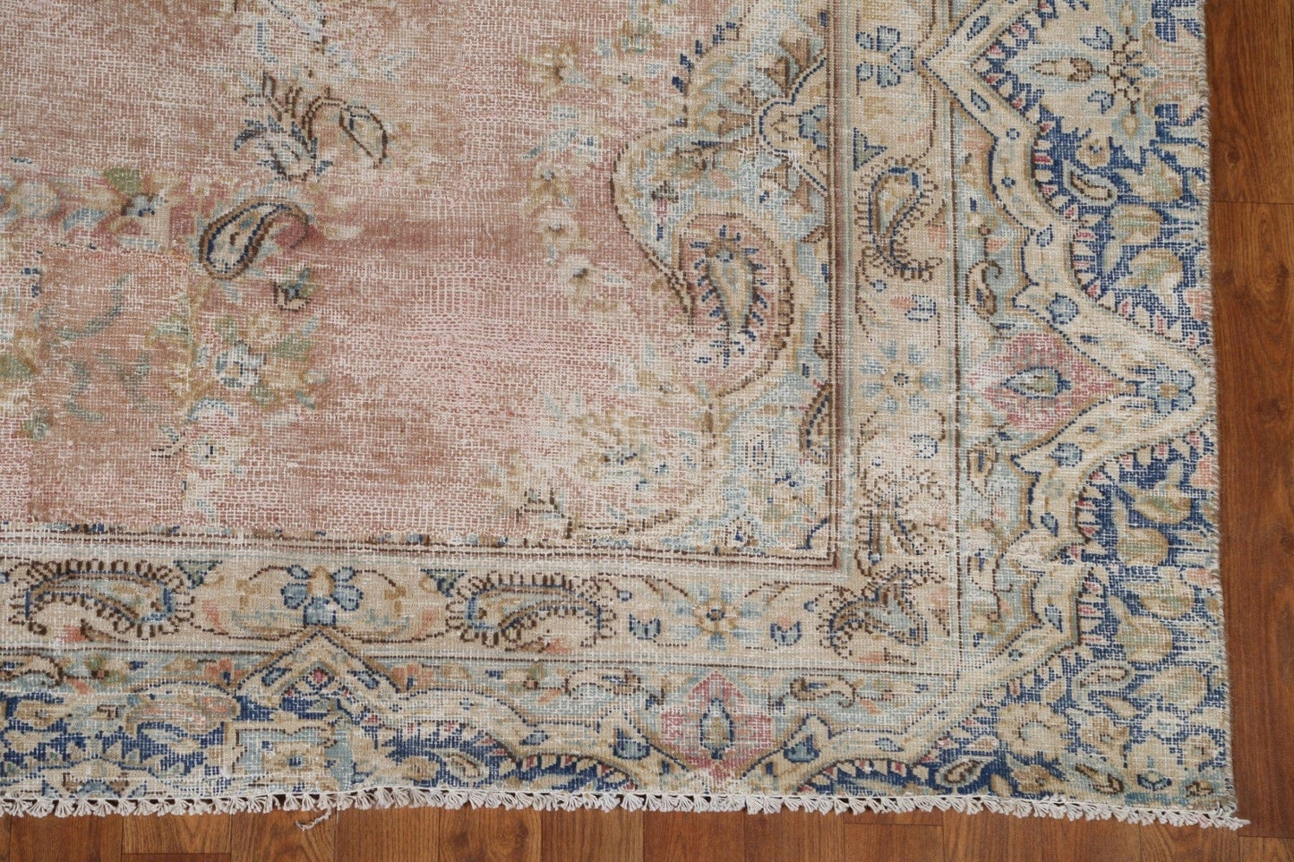 Distressed Kerman Persian Area Rug 9x10