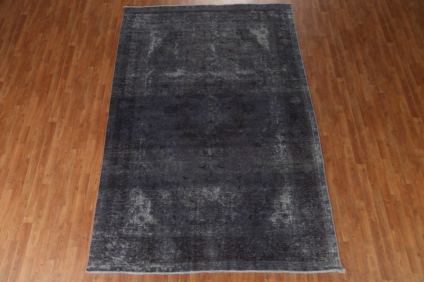 Distressed Over-Dyed Tabriz Persian Area Rug 7x10