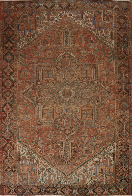 Vegetable Dye Heriz Persian Area Rug 10x13