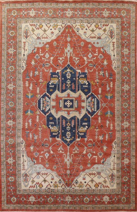 Vegetable Dye Heriz Serapi Large Rug 10x14