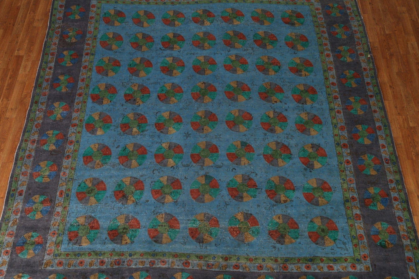 Over-Dyed Tabriz Persian Area Rug 10x11