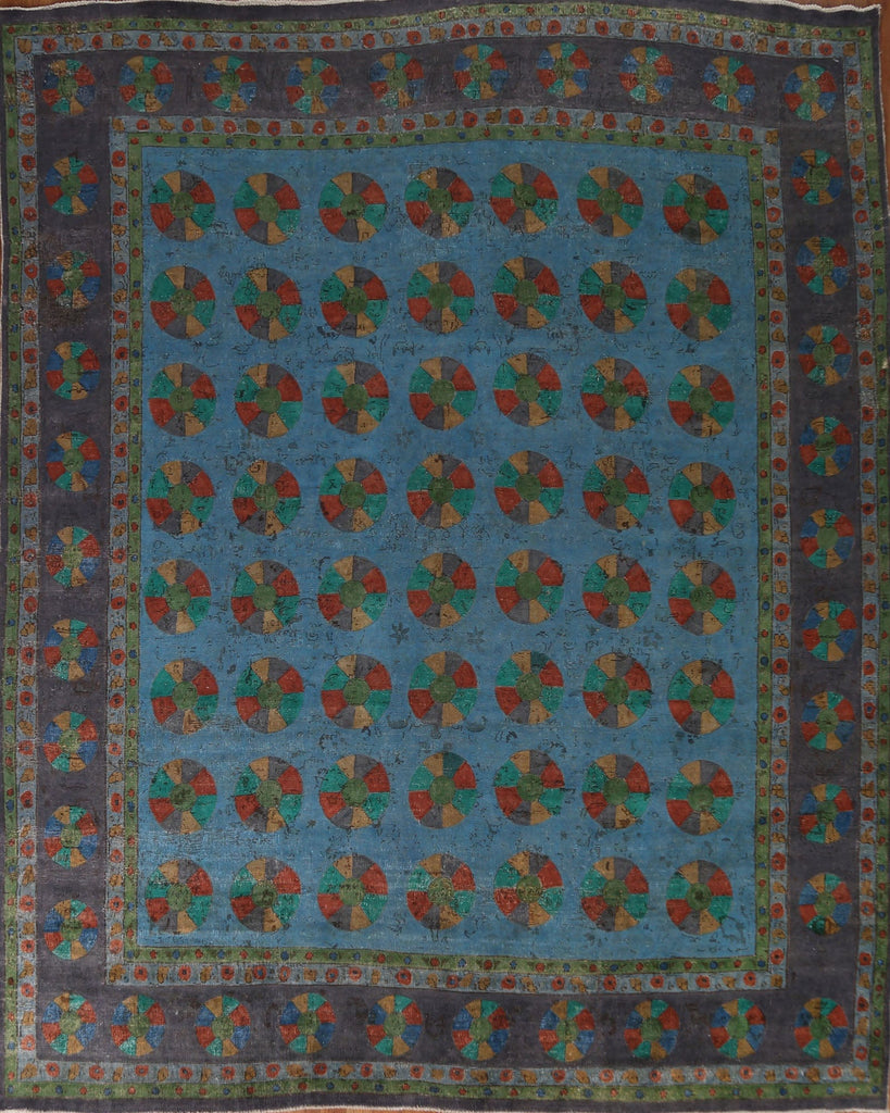 Over-Dyed Tabriz Persian Area Rug 10x11