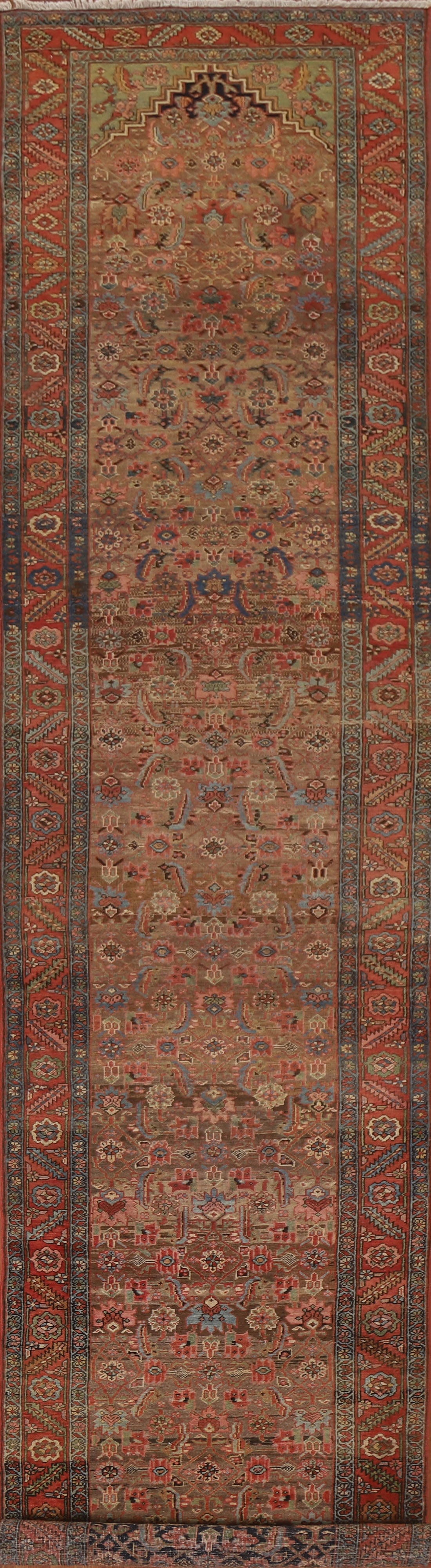 Vegetable Dye Heriz Bakhshayesh Persian Rug 3x17