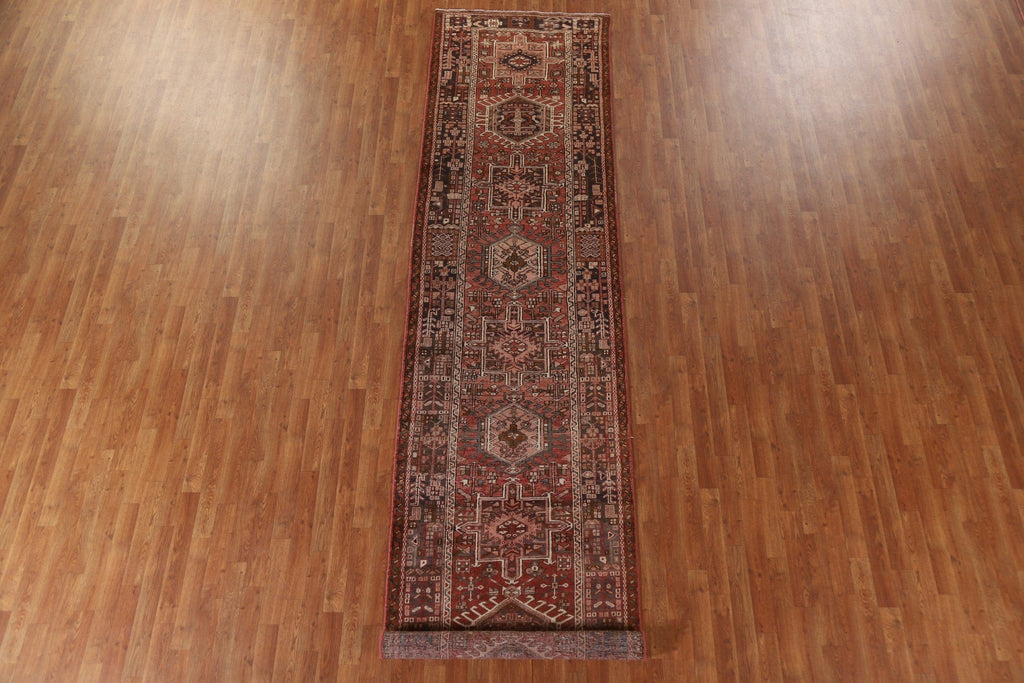 Tribal Gharajeh Persian Runner Rug 3x15