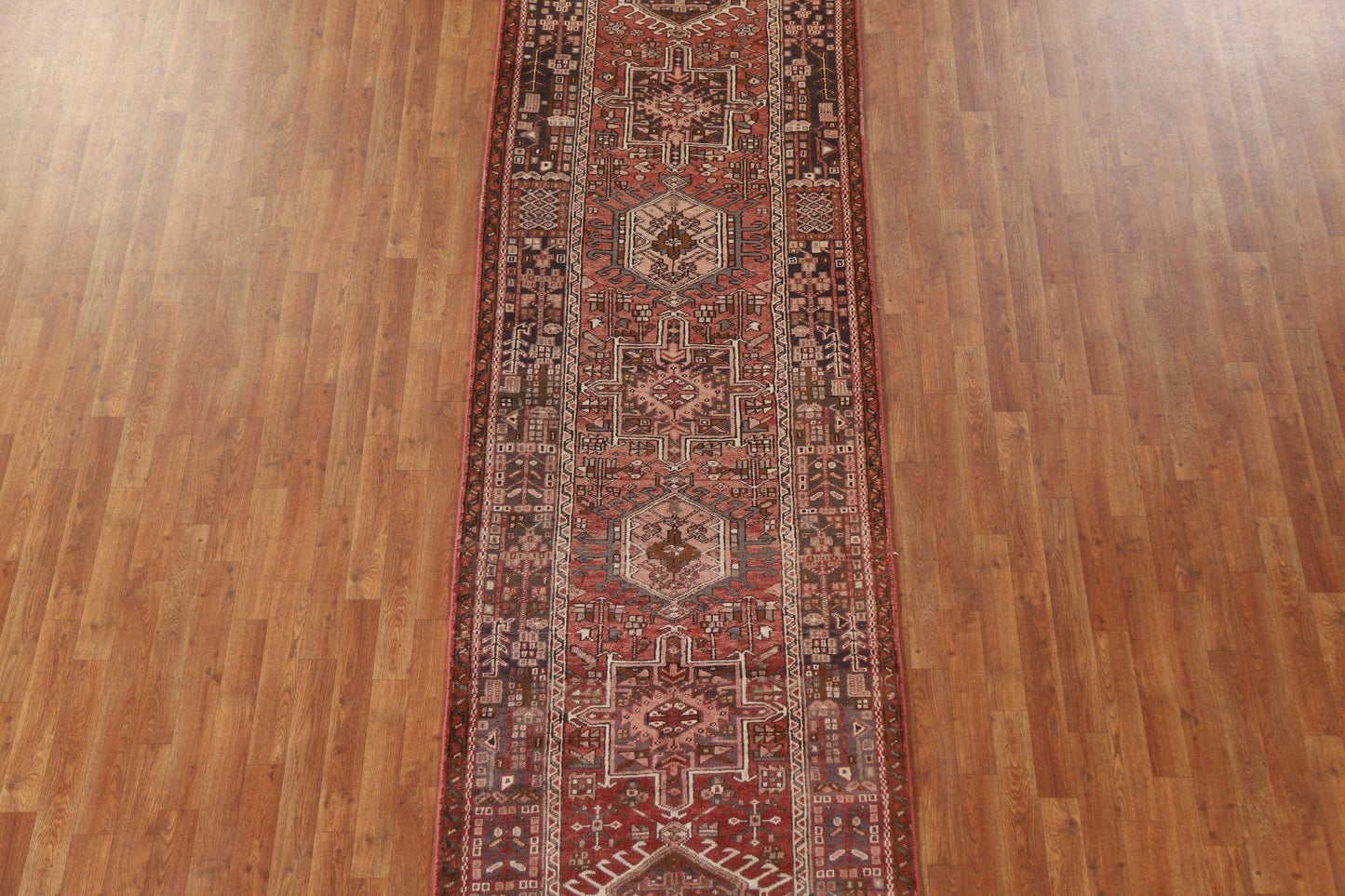 Tribal Gharajeh Persian Runner Rug 3x15