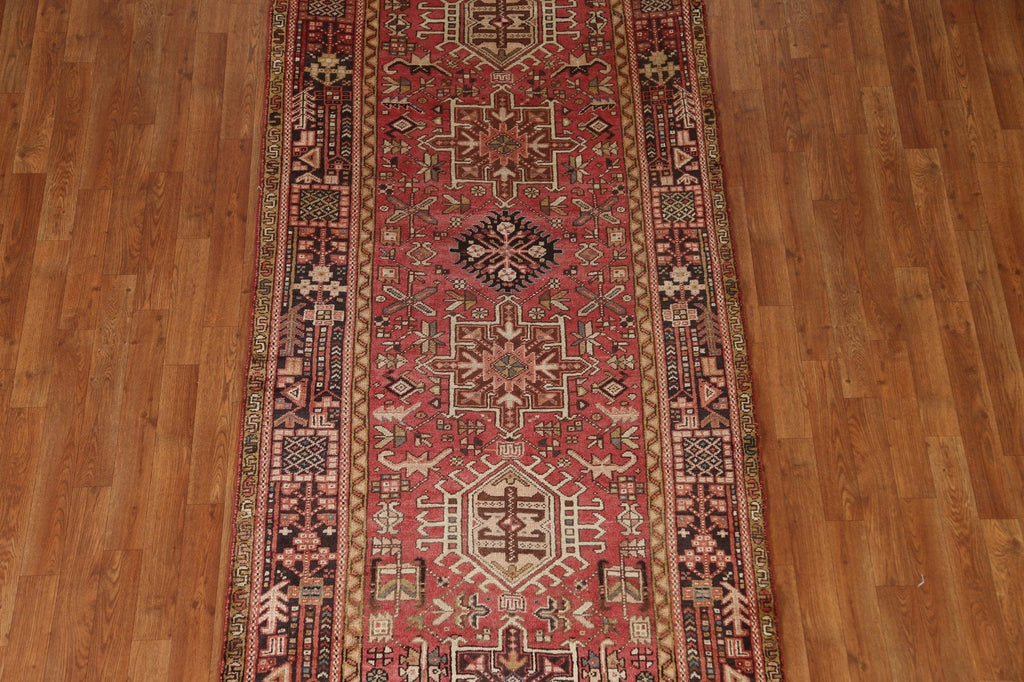 Tribal Gharajeh Persian Runner Rug 4x10