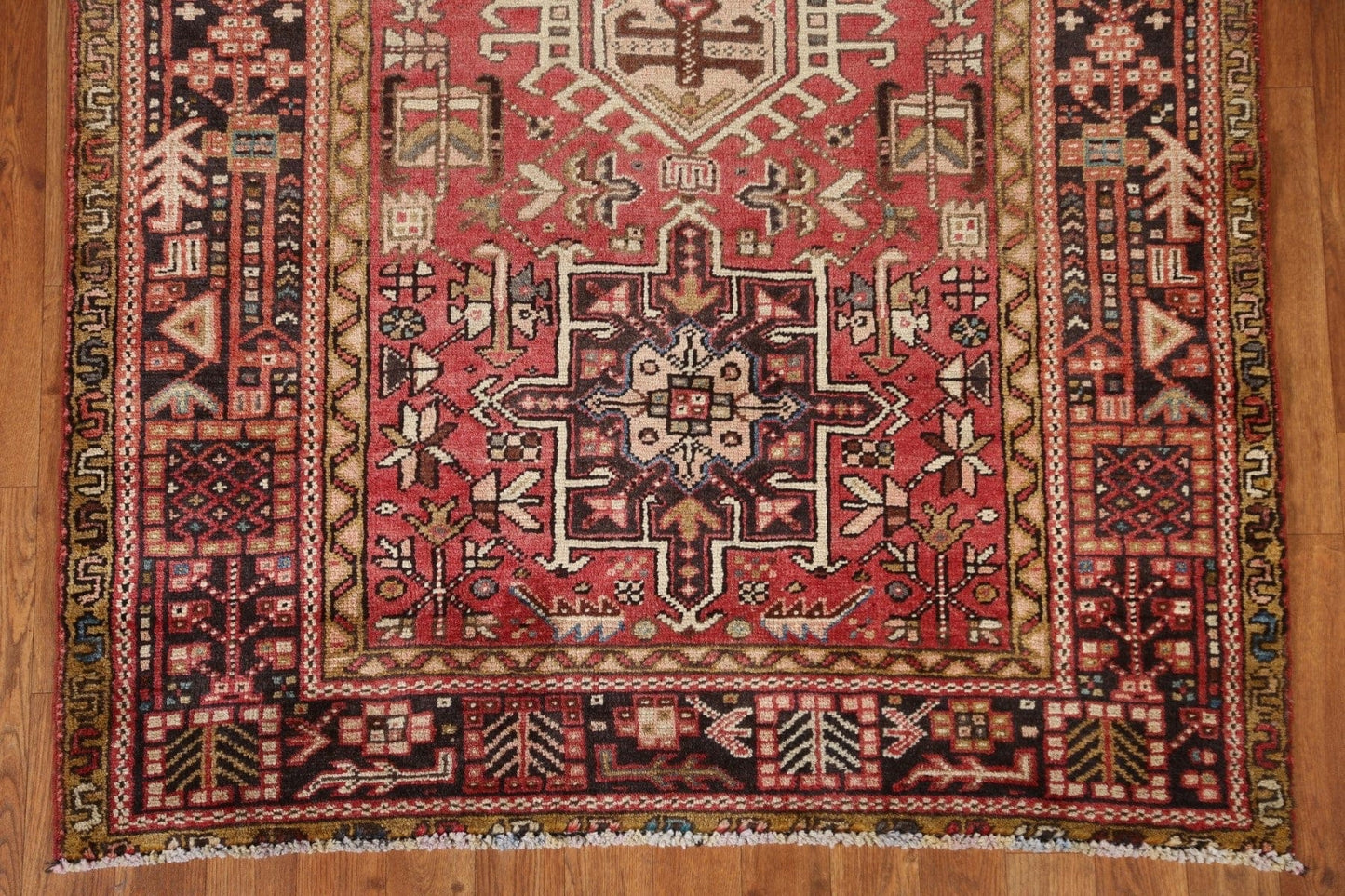 Tribal Gharajeh Persian Runner Rug 4x10