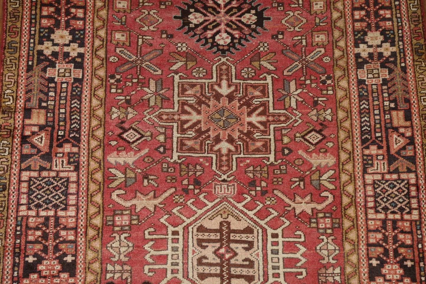 Tribal Gharajeh Persian Runner Rug 4x10