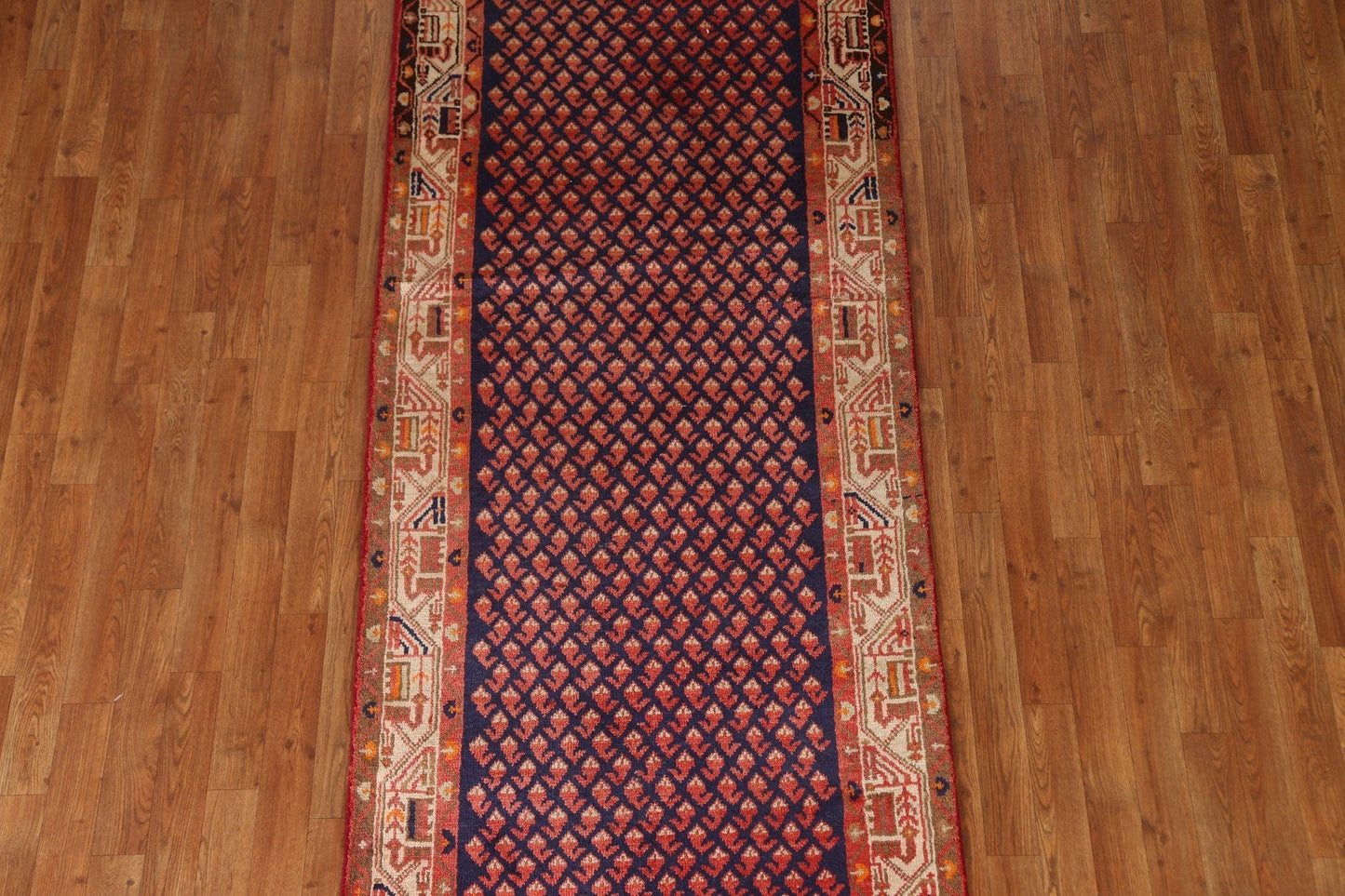 All-Over Boteh Botemir Persian Runner Rug 3x10