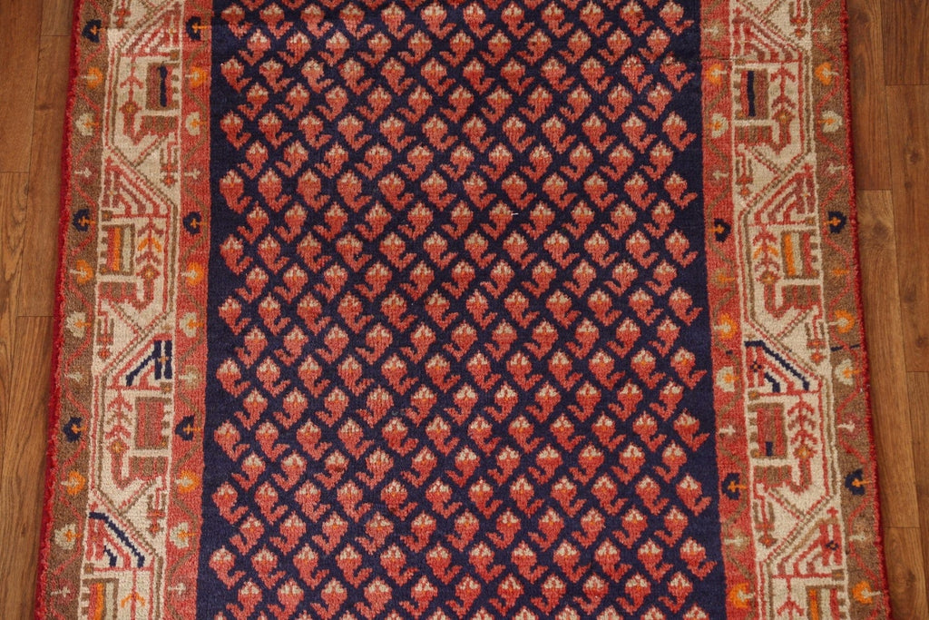 All-Over Boteh Botemir Persian Runner Rug 3x10