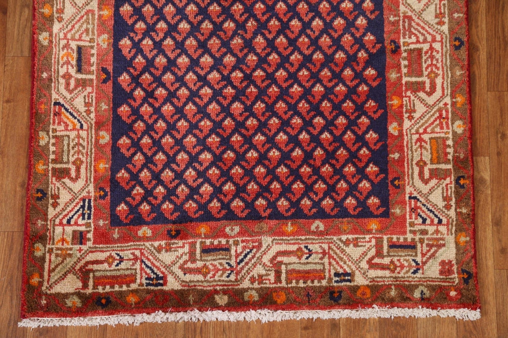 All-Over Boteh Botemir Persian Runner Rug 3x10