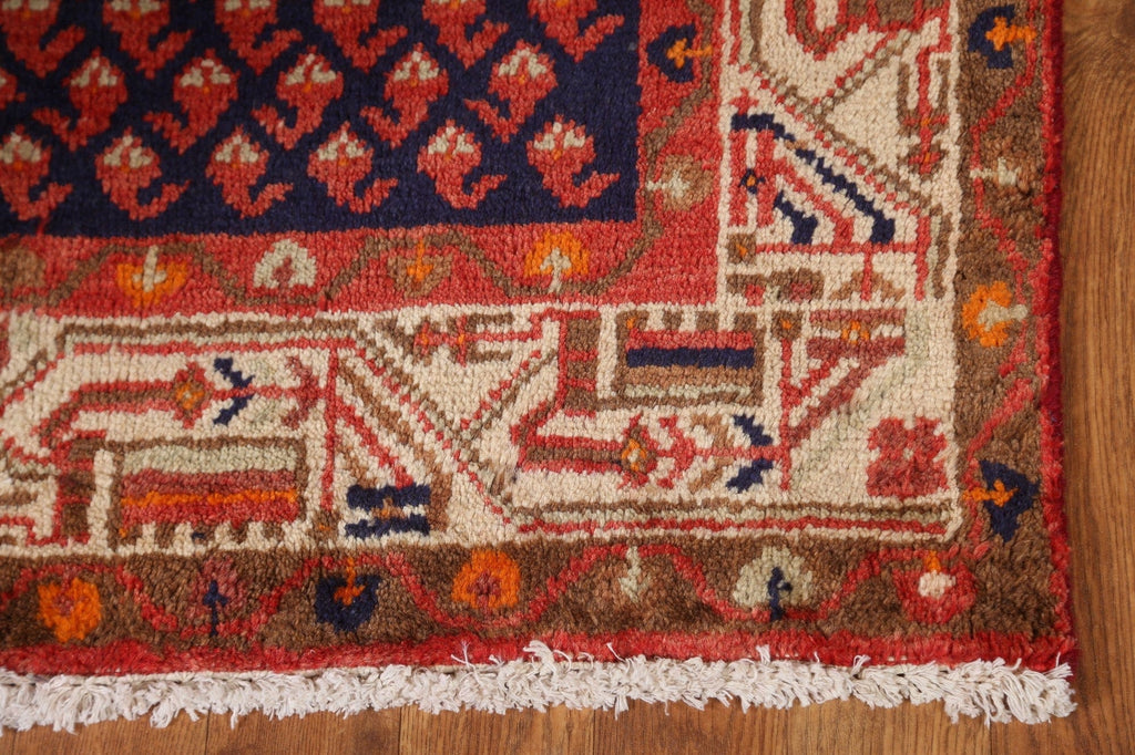 All-Over Boteh Botemir Persian Runner Rug 3x10