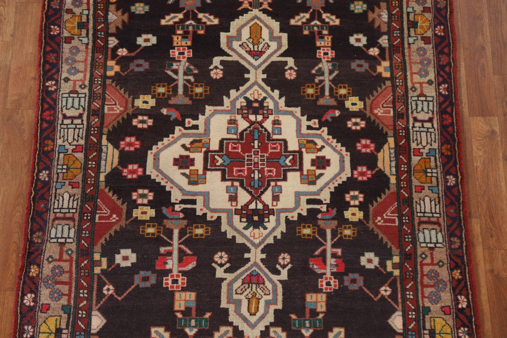 Geometric Hamedan Persian Runner Rug 4x11