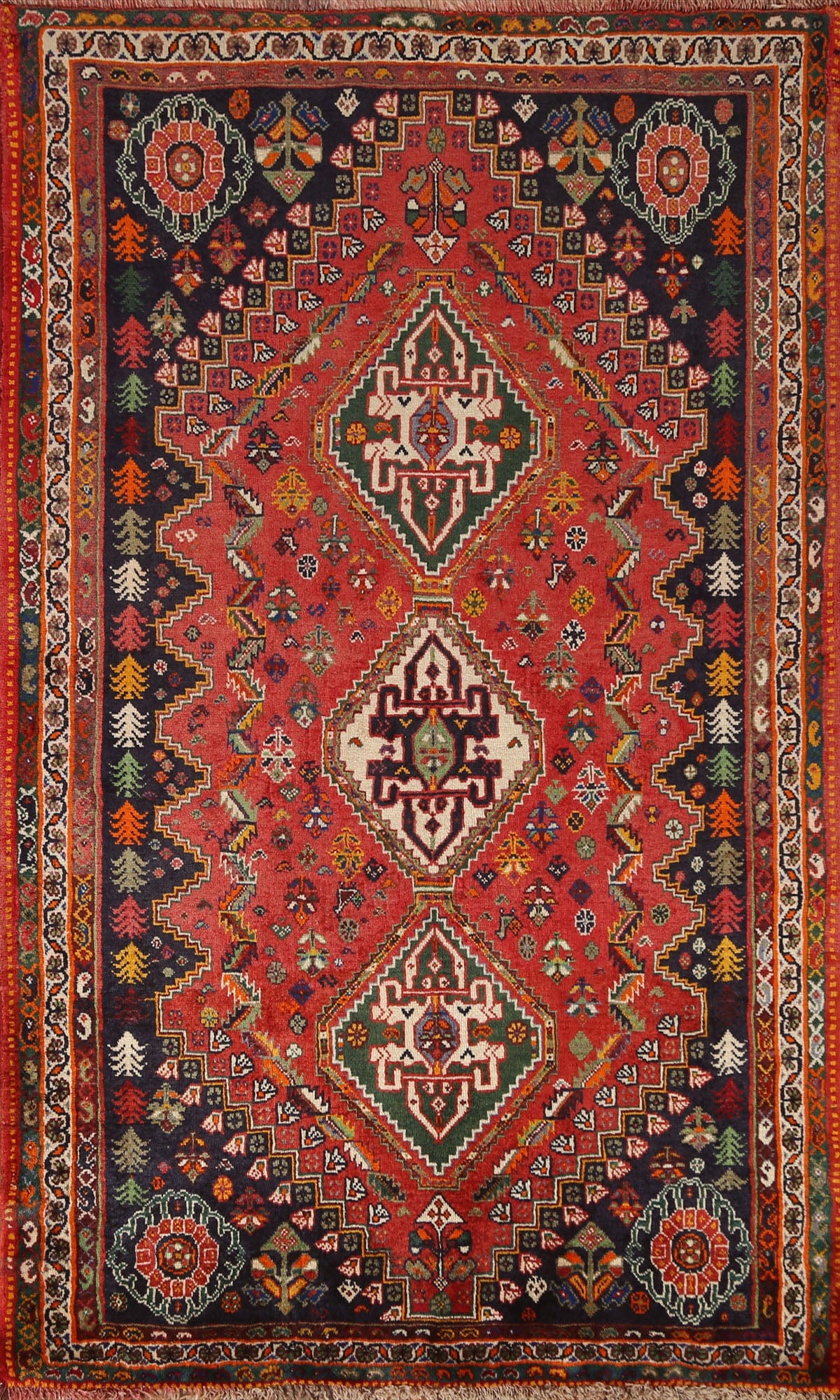 Vegetable Dye Nafar Persian Area Rug 4x6