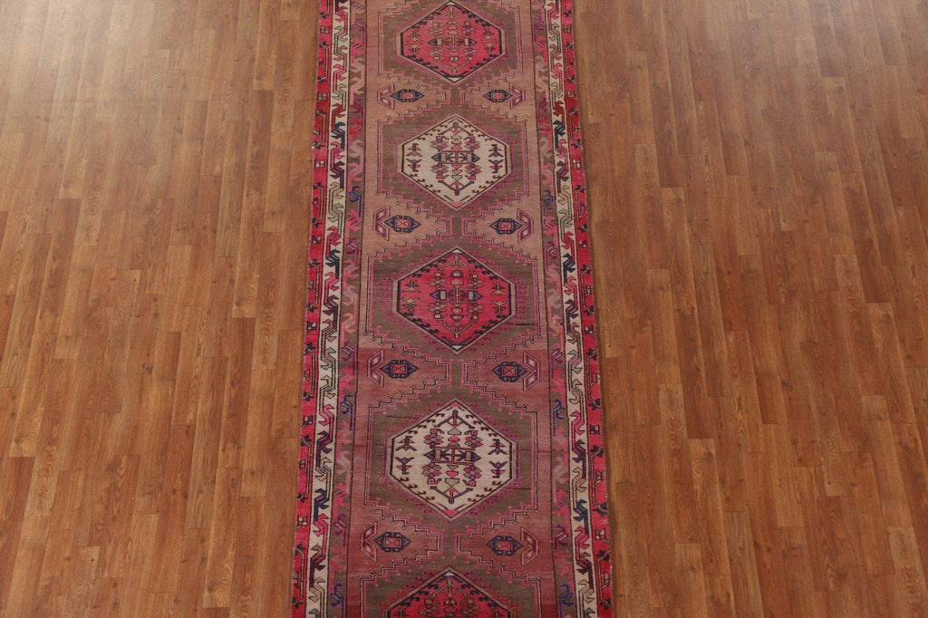 Geometric Ardebil Persian Runner Rug 3x11