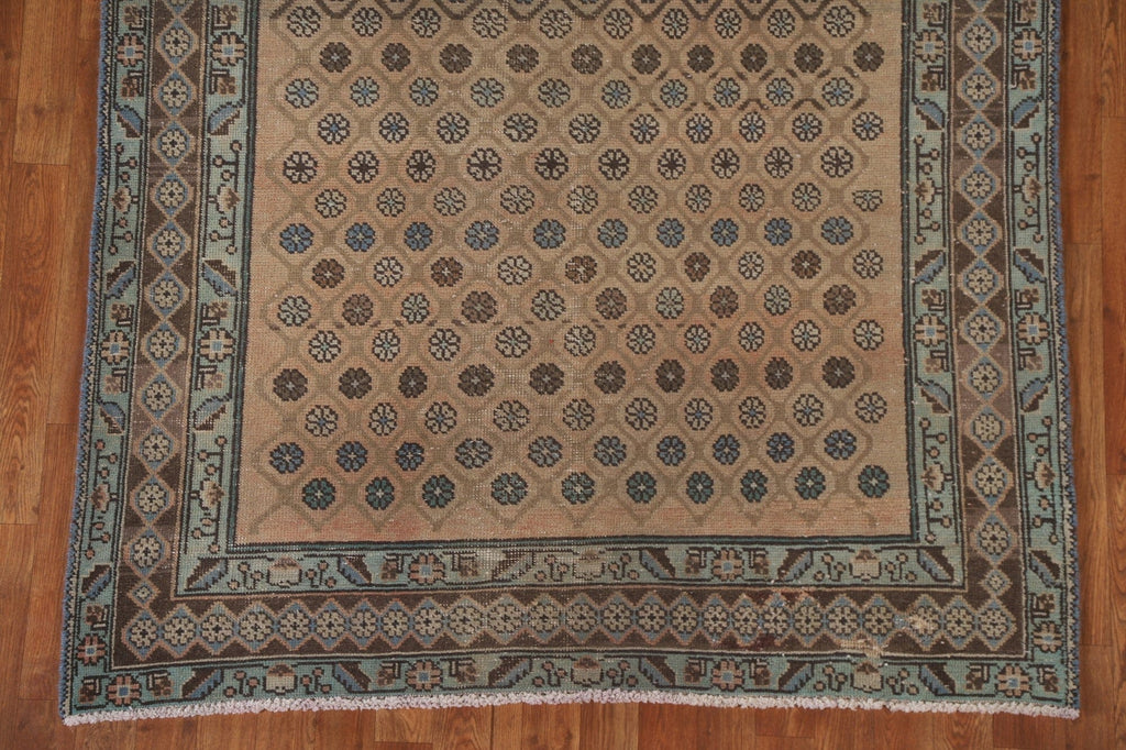 Vintage Wool Tabriz Persian Runner Rug 5x13