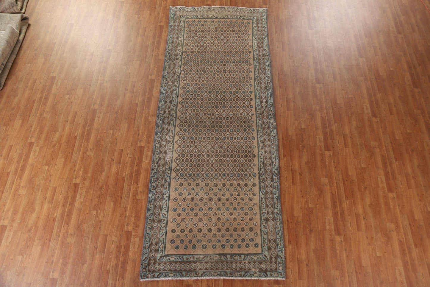 Vintage Wool Tabriz Persian Runner Rug 5x13