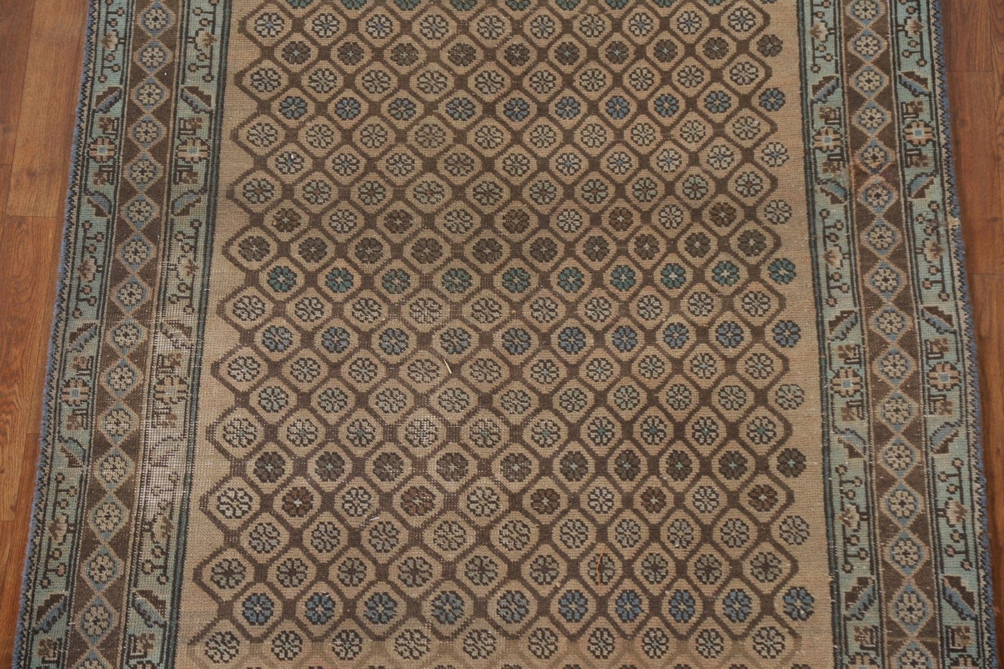 Vintage Wool Tabriz Persian Runner Rug 5x13