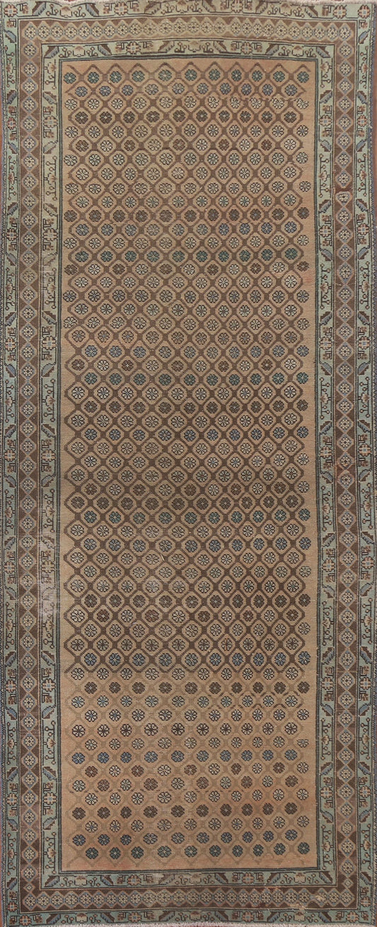 Vintage Wool Tabriz Persian Runner Rug 5x13