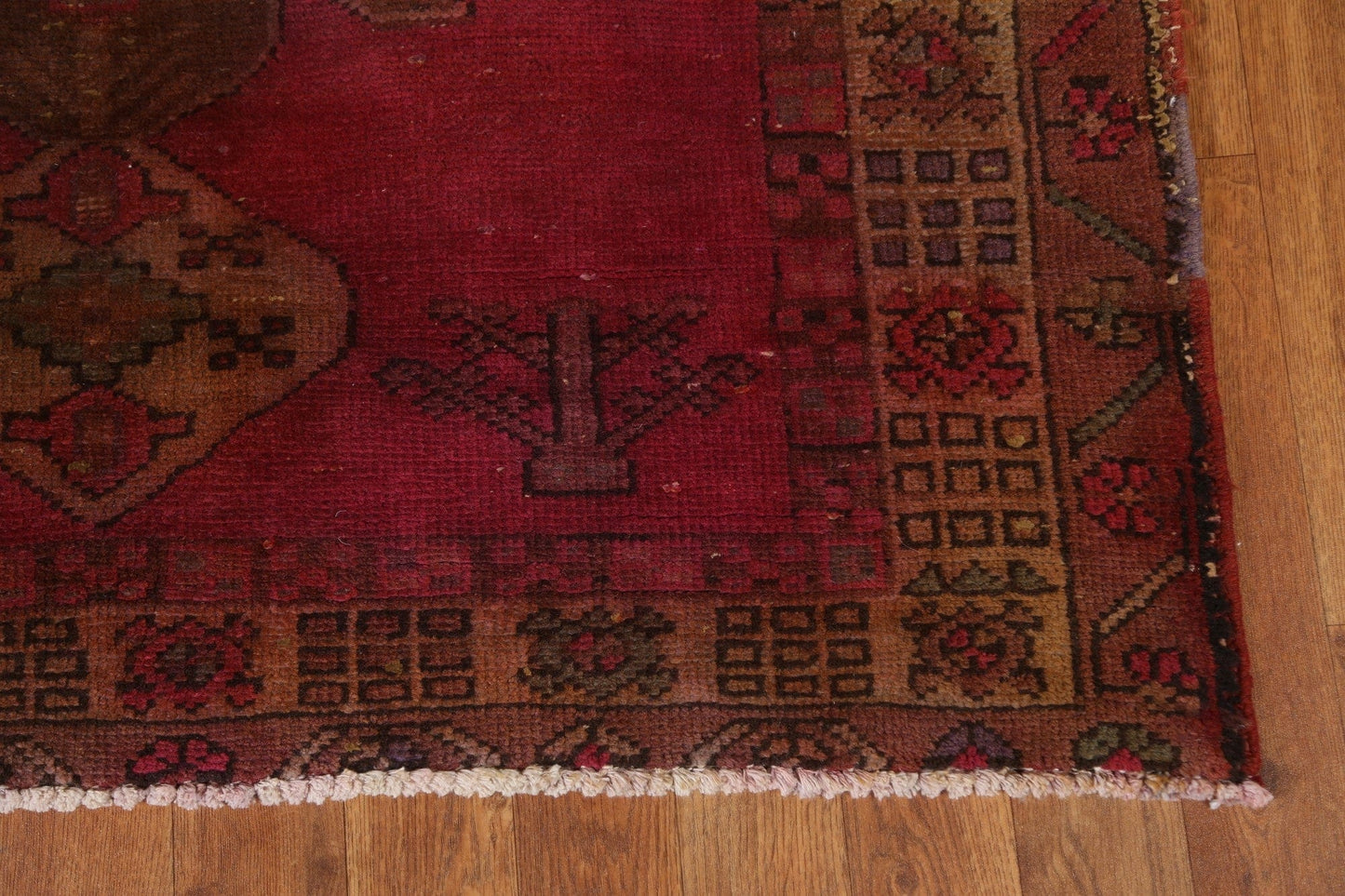 Vintage Meshkin Persian Runner Rug 4x10