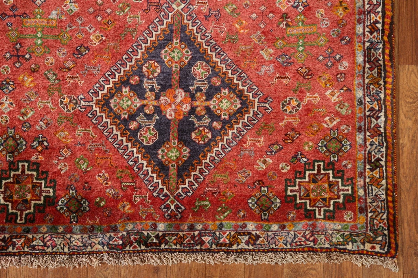 Vegetable Dye Abadeh Persian Rug 3x6