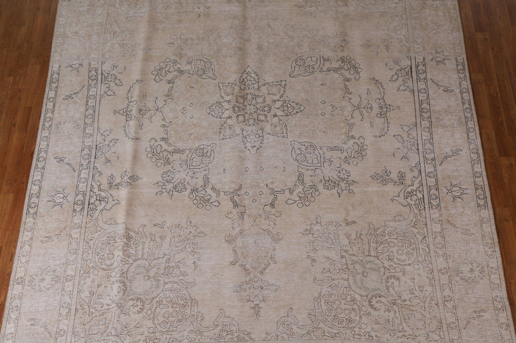 Distressed Tabriz Persian Area Rug 10x13