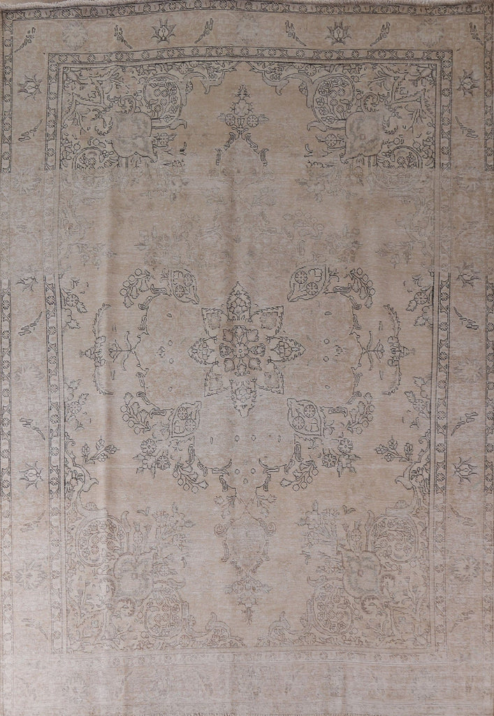 Distressed Tabriz Persian Area Rug 10x13