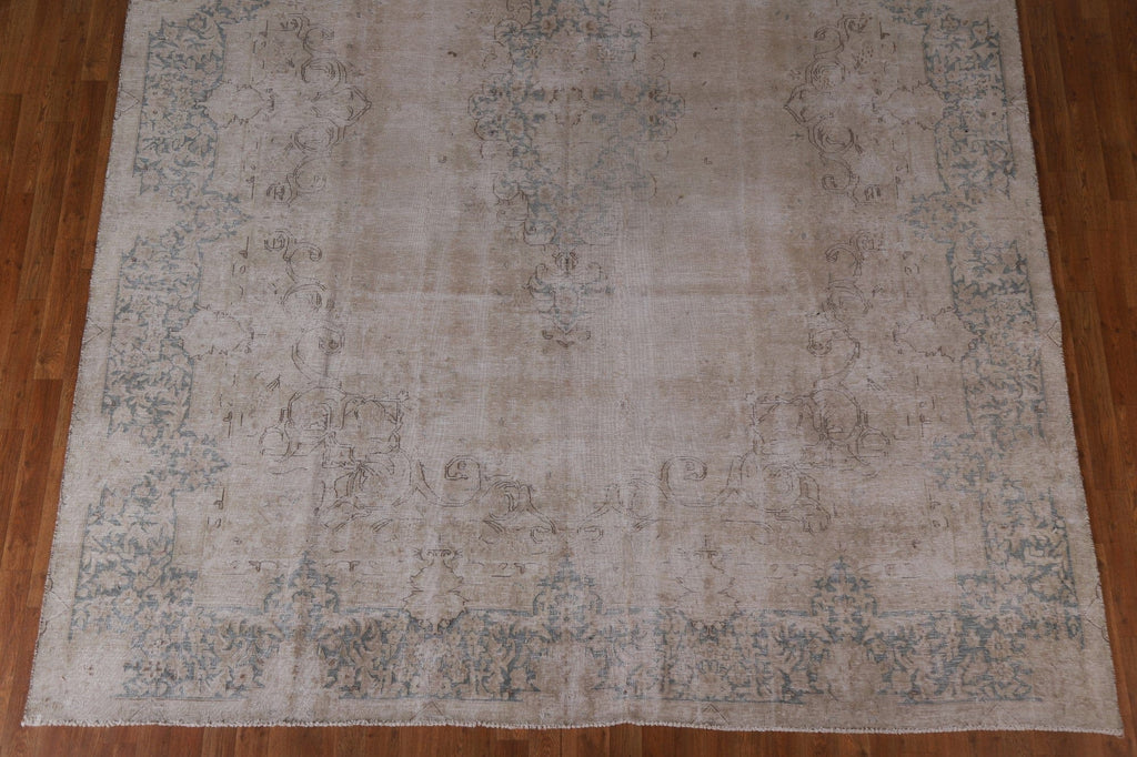 Distressed Kerman Persian Area Rug 9x12