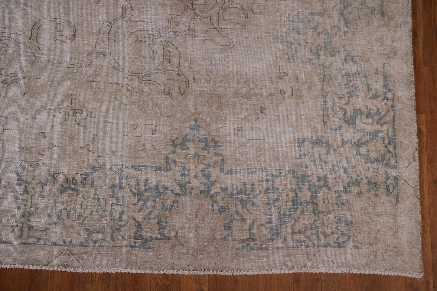 Distressed Kerman Persian Area Rug 9x12