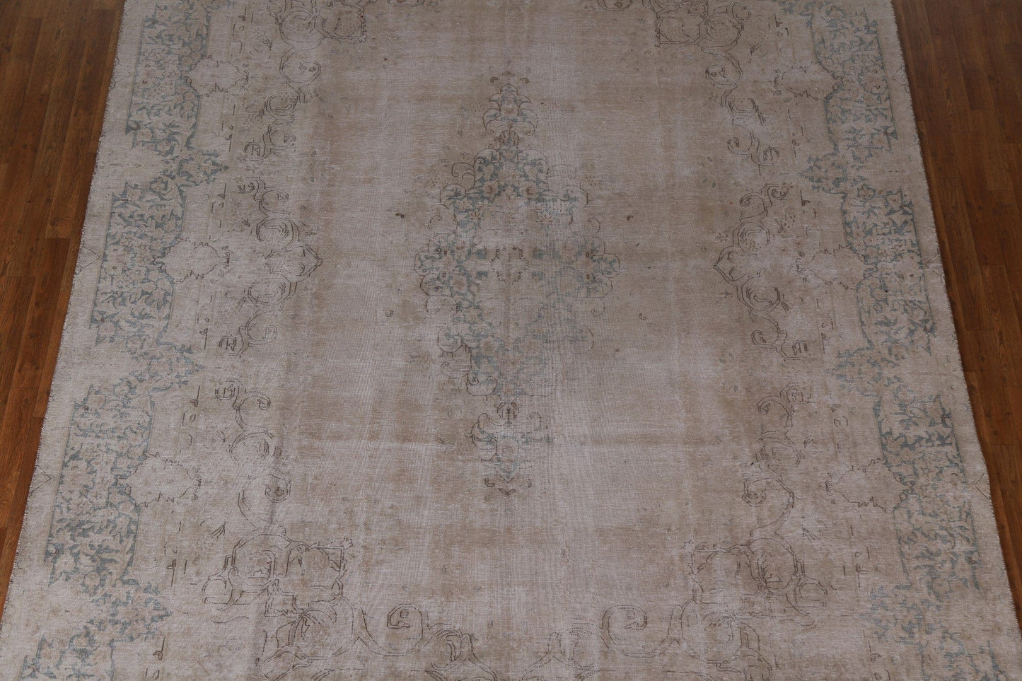 Distressed Kerman Persian Area Rug 9x12