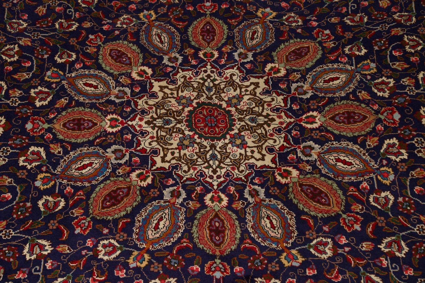 Floral Wool Tabriz Persian Area Rug 10x13