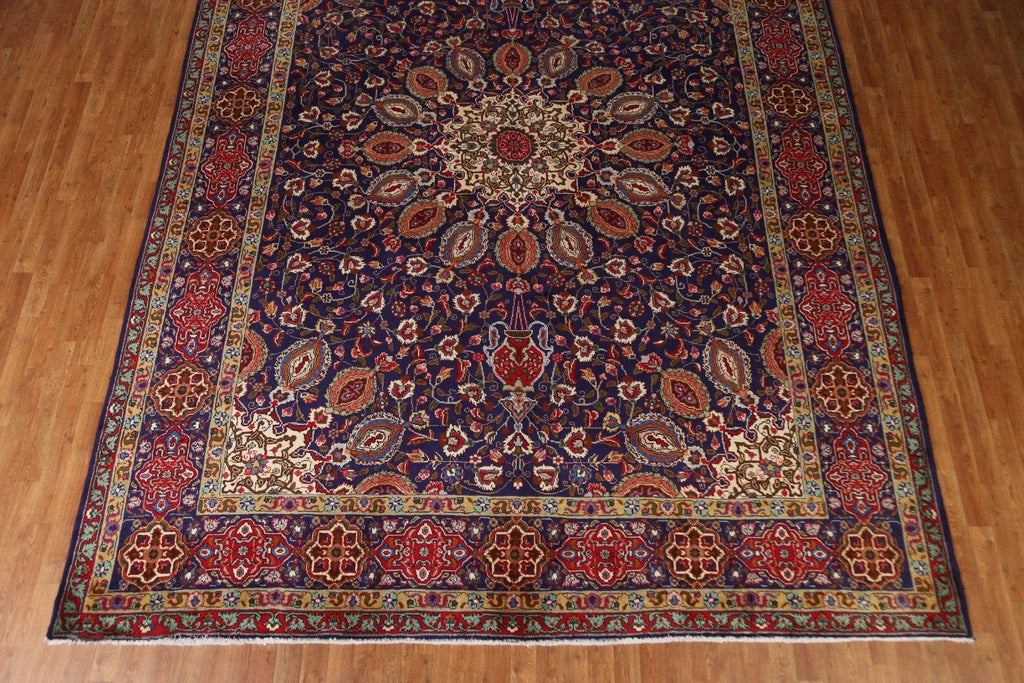 Floral Wool Tabriz Persian Area Rug 10x13