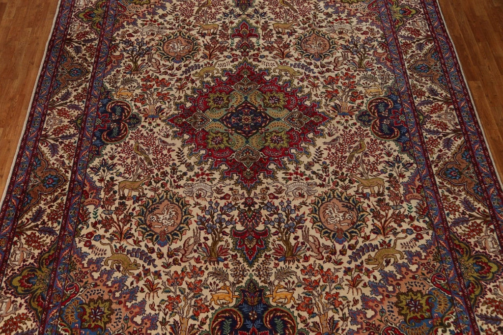 Animal Pictorial Tabriz Persian Area Rug 10x13