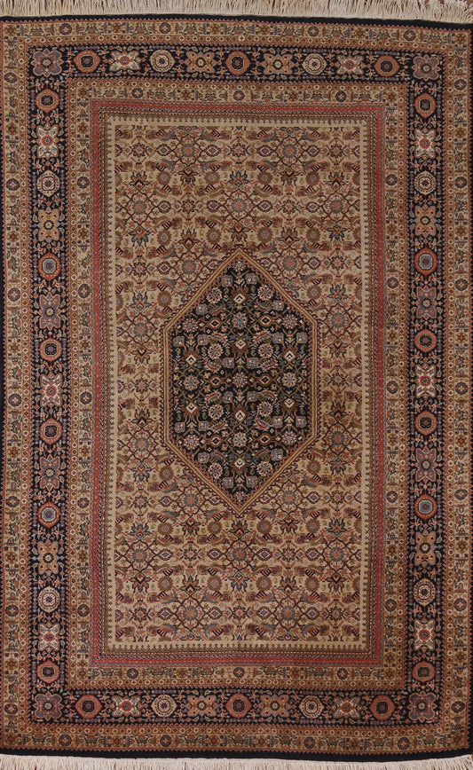 Geometric Indo Bidjar Wool Area Rug 6x9