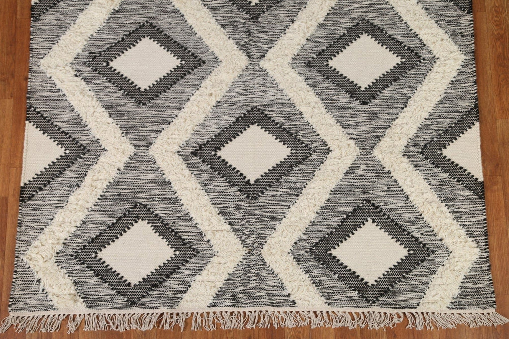 Geometric Kilim Moroccan Area Rug 5x8