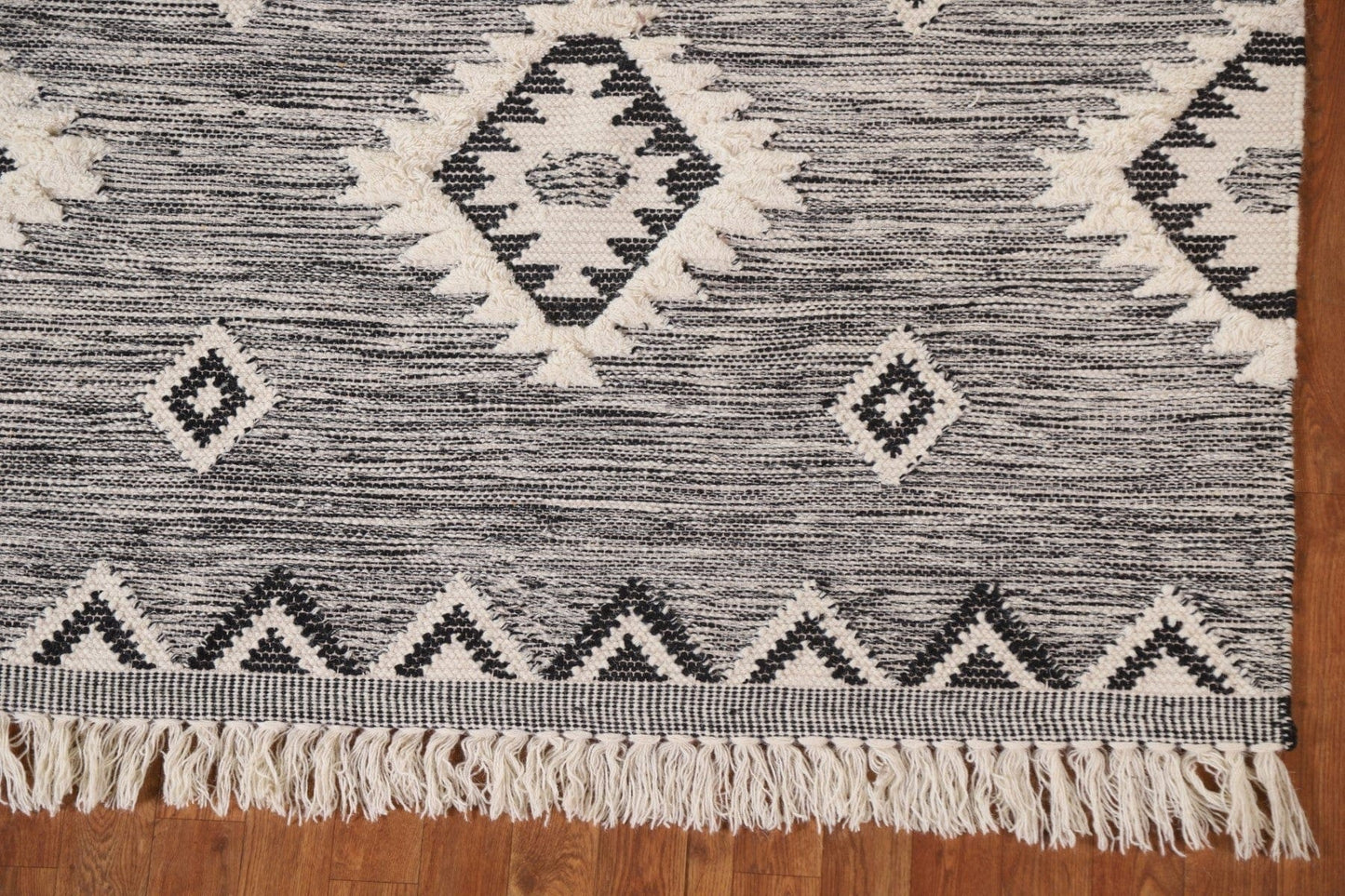 Tribal Kilim Moroccan Wool Area Rug 5x7