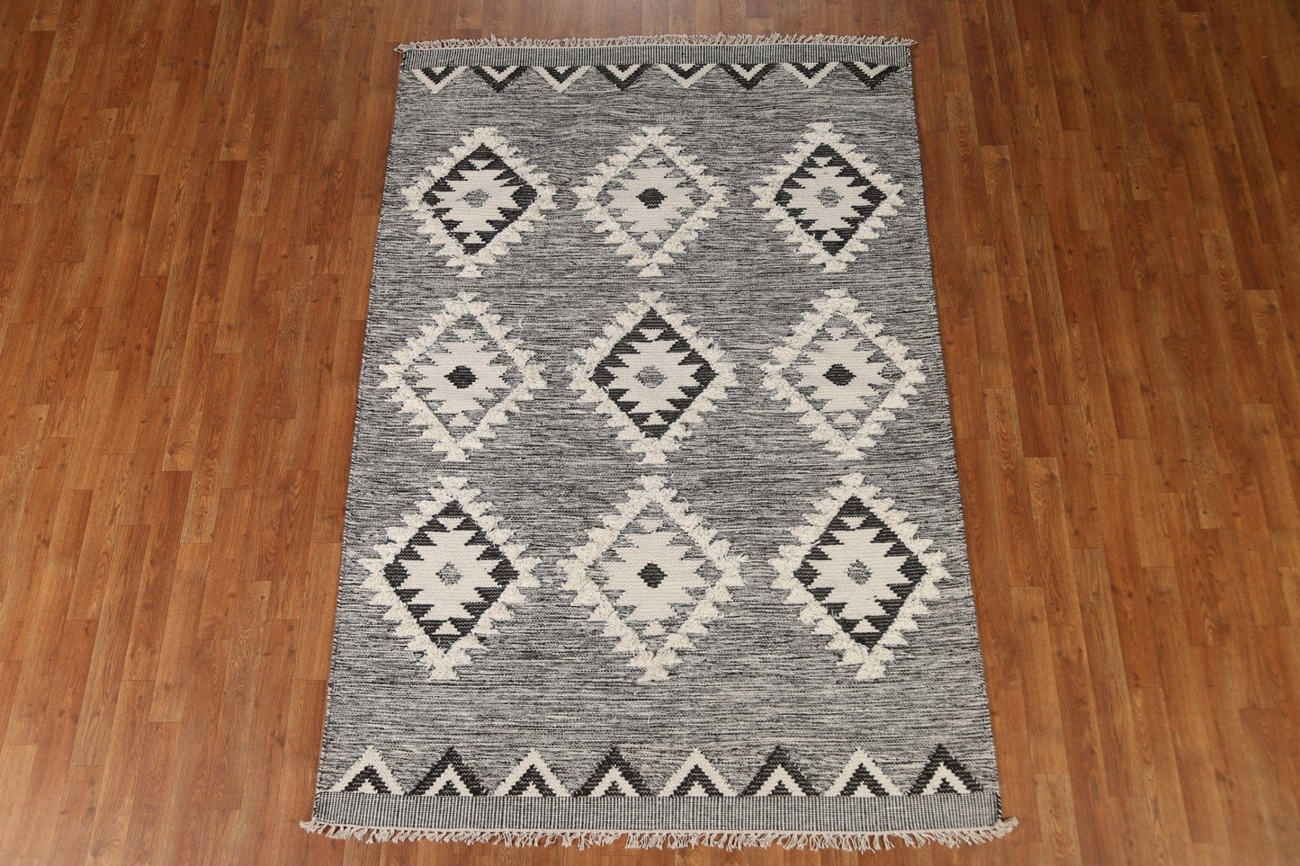 Geometric Kilim Moroccan Area Rug 5x8