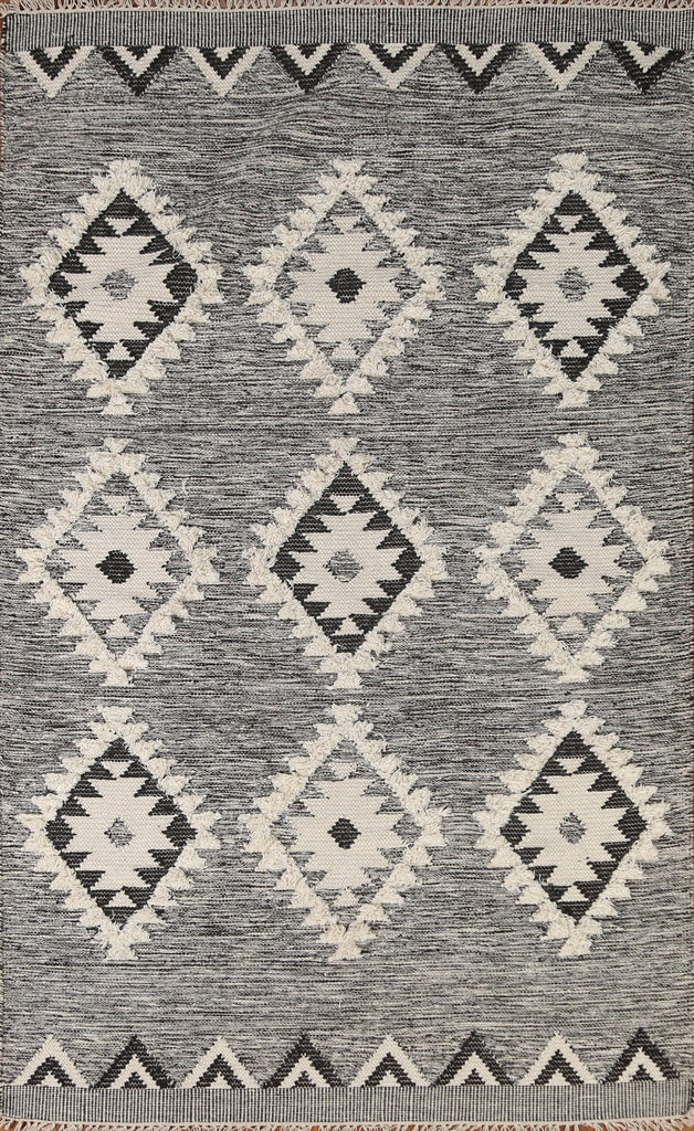 Geometric Kilim Moroccan Area Rug 5x8