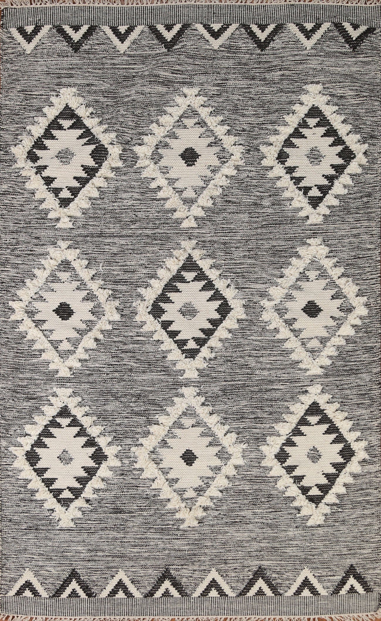 Geometric Kilim Moroccan Area Rug 5x8