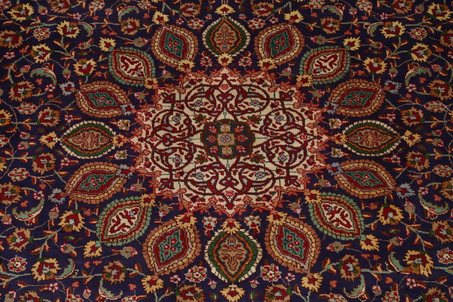 Vintage Floral Tabriz Persian Area Rug 8x11