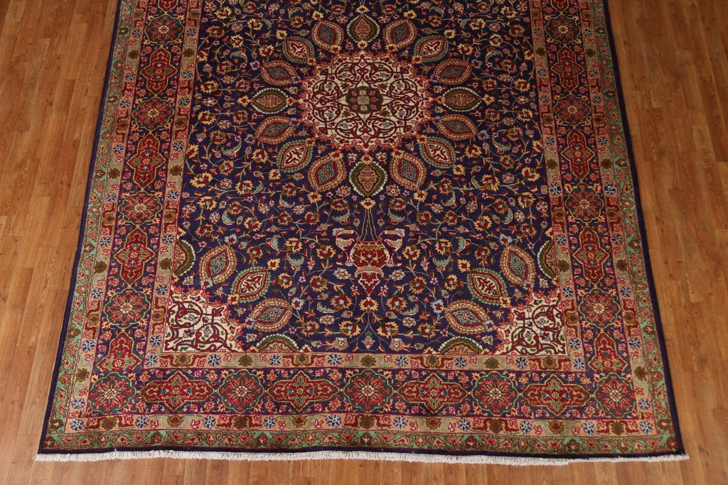 Vintage Floral Tabriz Persian Area Rug 8x11