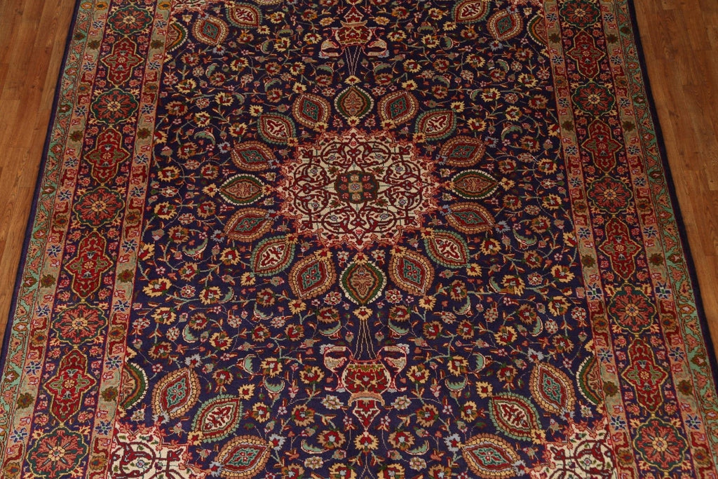 Vintage Floral Tabriz Persian Area Rug 8x11