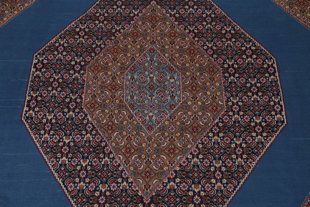 Geometric Blue Mood Persian Area Rug 10x13