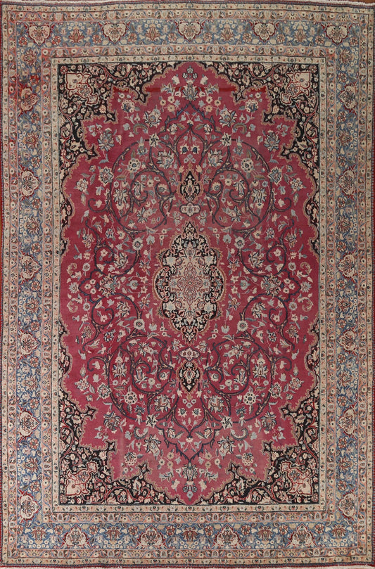 Antique Vegetable Dye Kashmar Persian Rug 9x12