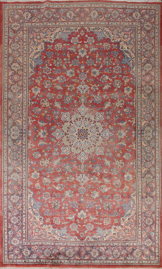 Vintage Wool Najafabad Persian Area Rug 7x10