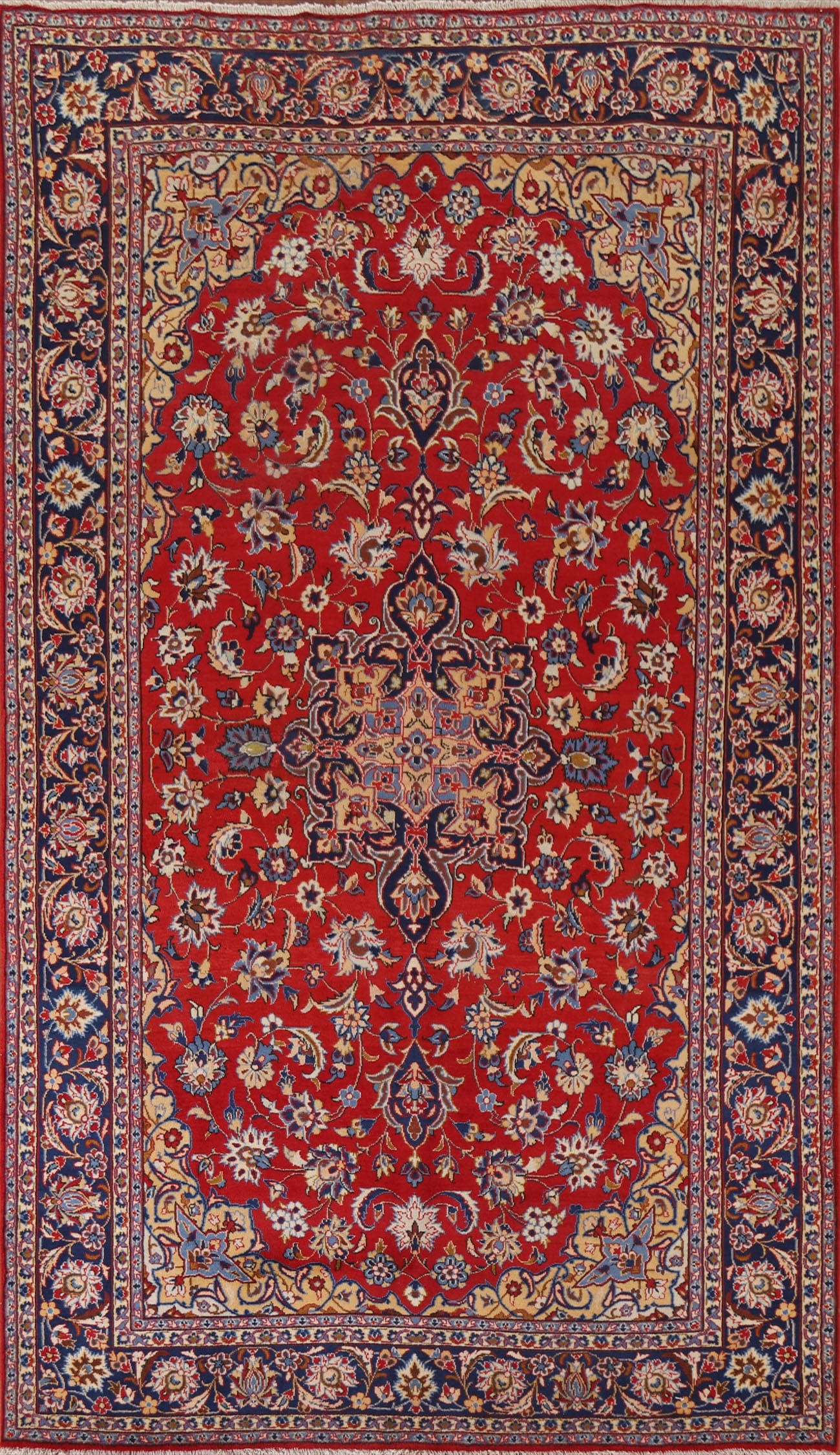 Vintage Najafabad Persian Area Rug 7x11