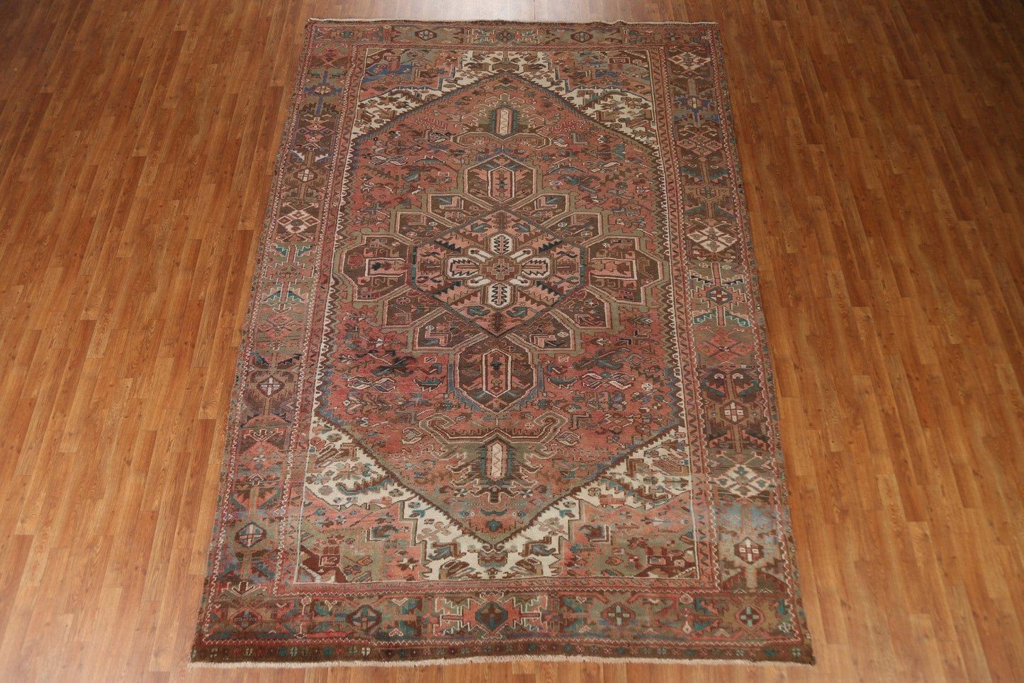 Geometric Heriz Persian Area Rug 8x11